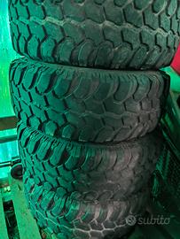 gomme 35 + cerchi 17 neri Wrangler jk