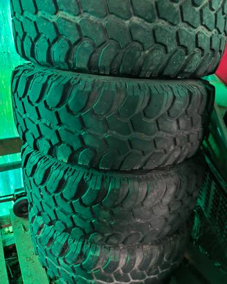  5 gomme 35 + 5 cerchi 17 neri Wrangler jk