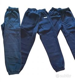pantaloni jogger comfrt blu scuro oversize L