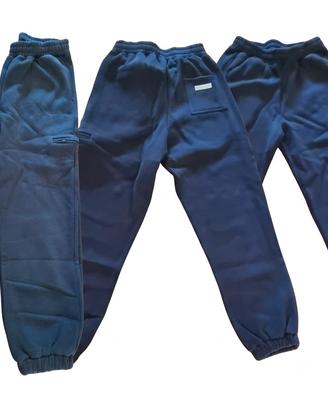 pantaloni jogger comfrt blu scuro oversize L