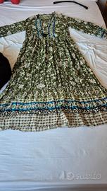 Vestito donna Zara bohemien lungo tgl. 42/44 