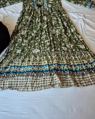 Vestito donna Zara bohemien lungo tgl. 42/44 