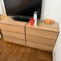 Coppia cassettiere Ikea Malm