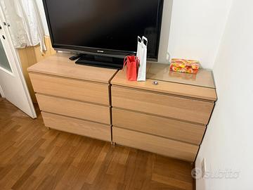 Coppia cassettiere Ikea Malm