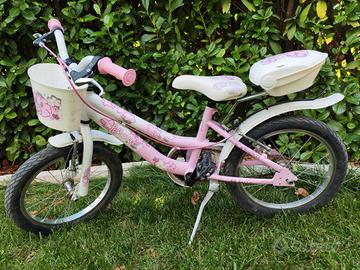 bicicletta bambina bimba 16" mod. flora Rosa 