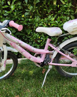 bicicletta bambina bimba 16" mod. flora Rosa 