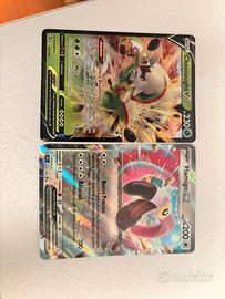 Carte Pokemon Chesnaught V e Flamigo ex