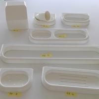 Accessori bagno plastica bianchi NUOVI