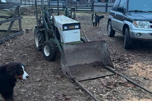 Mini ruspa con forche removibili