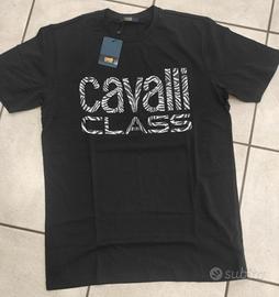 T-shirt uomo nera Cavalli Class 