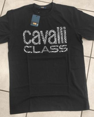 T-shirt uomo nera Cavalli Class 