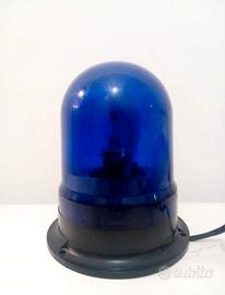 Lampeggiante Blu tipo Polizia base magneti