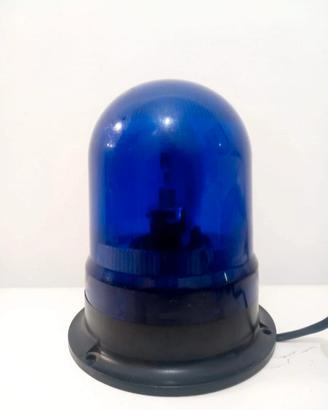 Lampeggiante Blu tipo Polizia base magneti