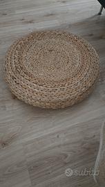pouff  ikea intrecciato in paglia