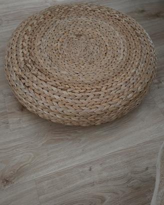 pouff  ikea intrecciato in paglia