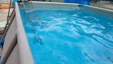 Piscina fuoriterra rettangolare 