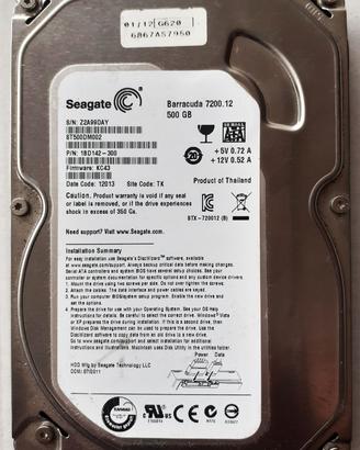 Hard Disk Seagate 500 Gb ST500DM002 Sata II 3.5