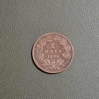 moneta 10 reis 1886  - portogallo