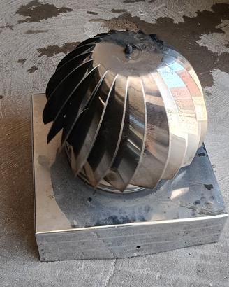 cappello per camino in acciaio inox