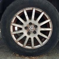 4 ruote Volkswagen 195/65 R15 complete Bora Golf 4