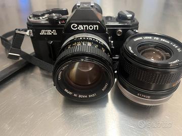 Canon ae1  con 50mm 1,4 ssc e 28mm 2,8 sc