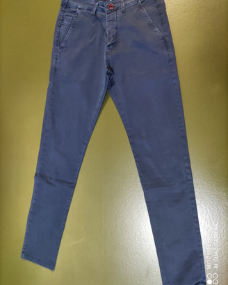 Pantaloni elegante-sportivo taglia S colore blu
