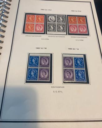 Rara Collezione Francobolli UK Machin-Specializzat