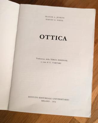 Libro "Ottica (Traduzione 3ª Edizione, 1972)