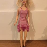 Barbie bionda abito rosa 