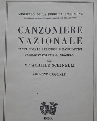 1929 CANZONIERE NAZIONALE LIBRERIA DELLO STATO