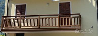 Balconi poggioli tipo trentina alluminio legno