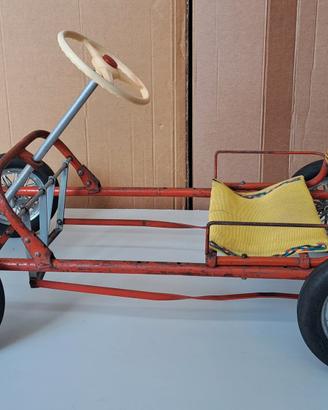 Go Kart a Pedali Giordani Anni 60-70 Conservato