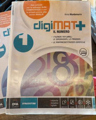 Libri matematica DIGIMAT +  8 VOLUMI