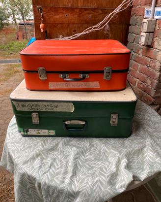 Coppia di valigie vintage anni ‘70