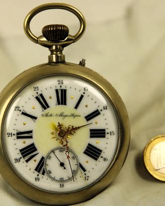 Orologio da carozza " Anti Magnetique " nikelato