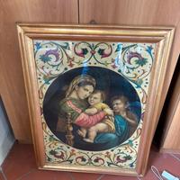 Quadro madonna con la seggiola