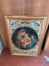 Quadro madonna con la seggiola