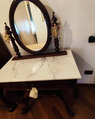 specchiera in mogano toeletta camera da letto 