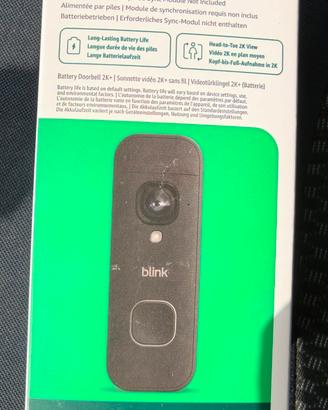 Blink Battery Doorbell 2K+ videocitofono 