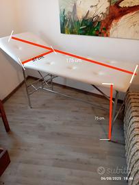 Lettino per massaggi fisso e stazionario 