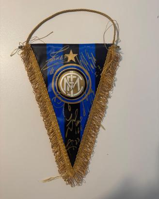 Gagliardetto Ufficiale Inter Autografato Originale
