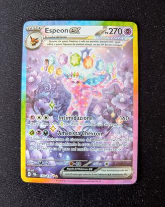 TCG Pokémon Espeon SAR evoluzioni prismatiche 