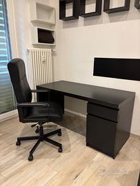 ‼️WOW Scrivania MALM, Scaffale KALLAX e sedie