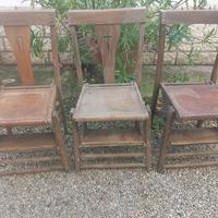 3 sedie inginocchiatoio