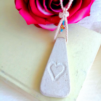 San Valentino Collana cuore su pietra bijoux donna