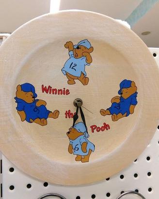 Orologio da parete in legno 26 cm winnie the pooh