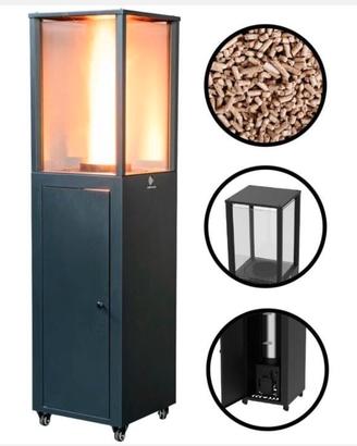 Stufa pellet utilizzo all'aperto riscalda 12,5 m2