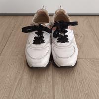 Scarpe donna oro e bianche 