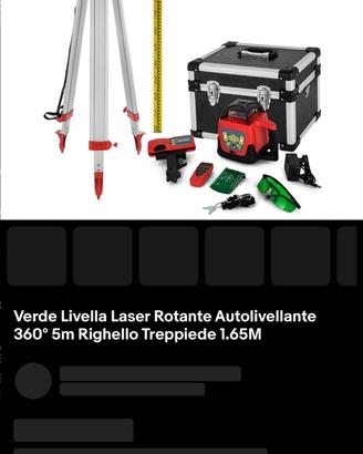 Livella Laser  con trepiedi
