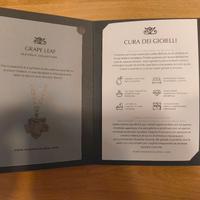 Gioiello foglia di vite Marina Calamai